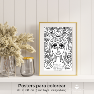 Posters positivos para colorear